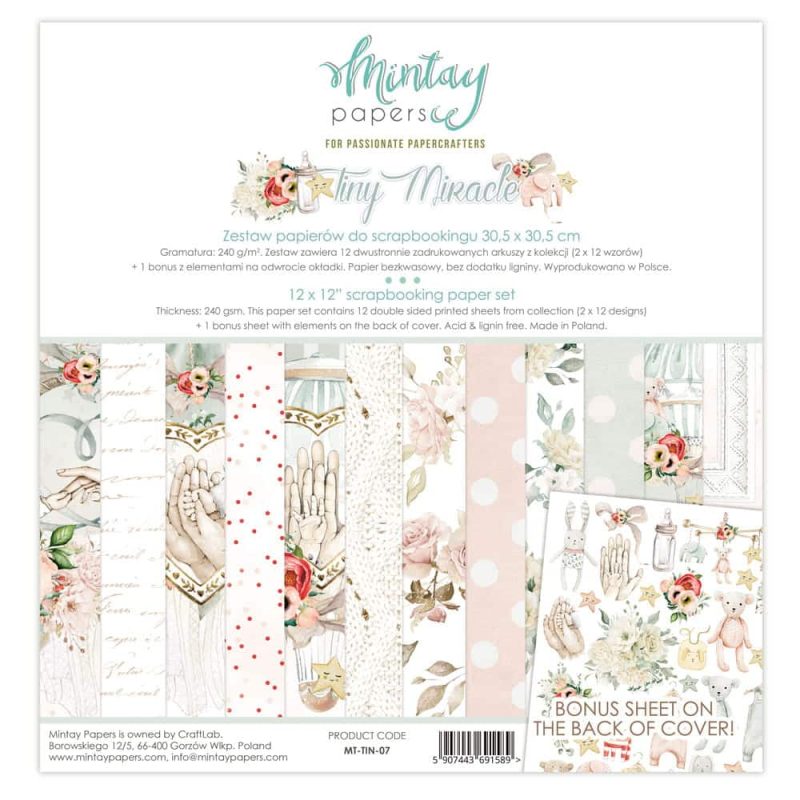 Zestaw papierów 30,5 x 30,5 MINTAY - Tiny Miracle