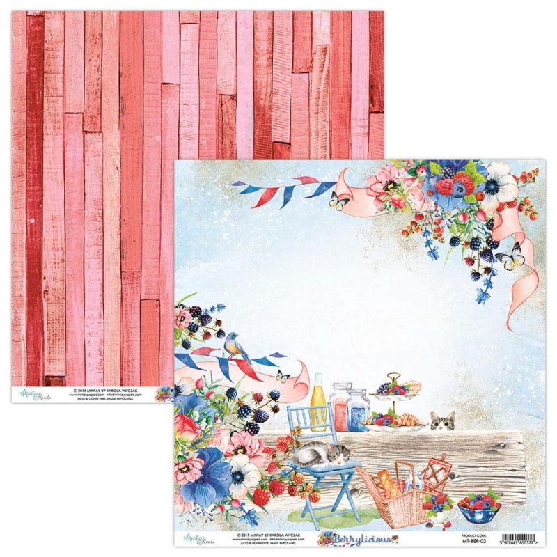 Zestaw papierów 30,5 x 30,5 MINTAY - Berrylicious - obrazek 4