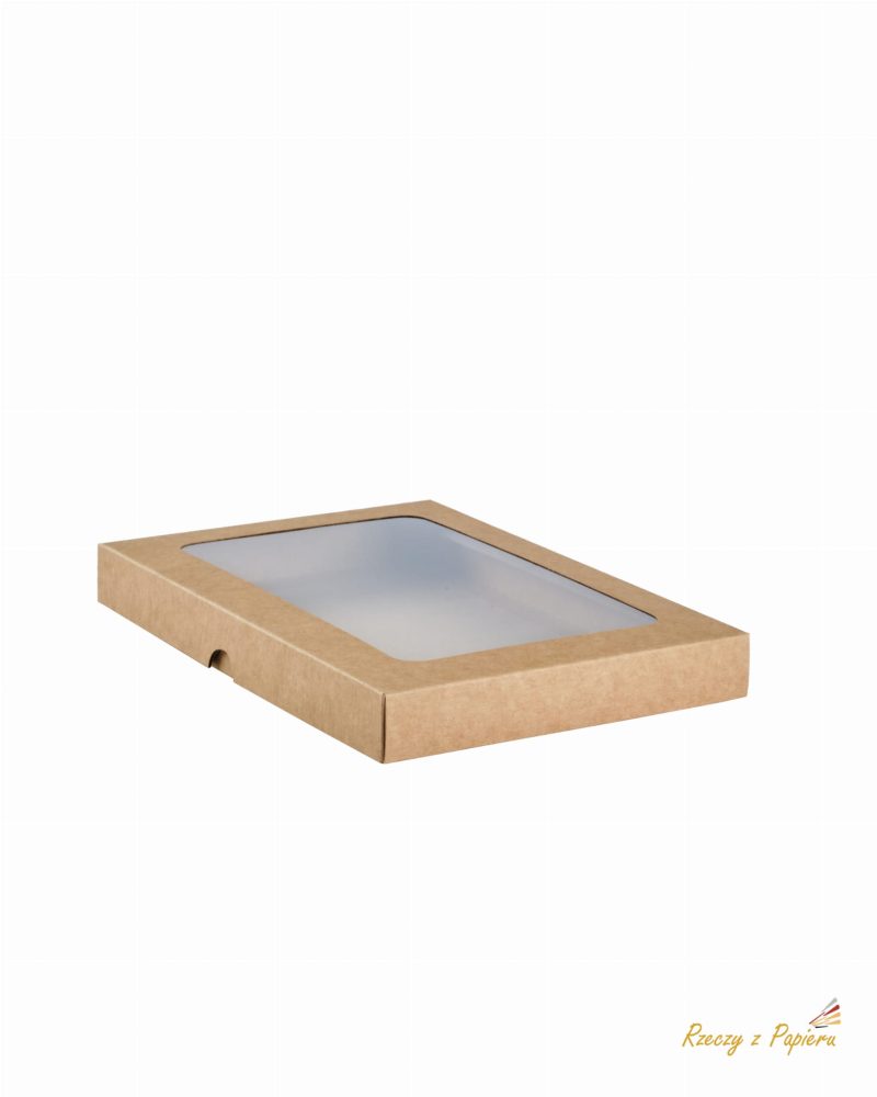 Pudełko z okienkiem niskie C6 kraft