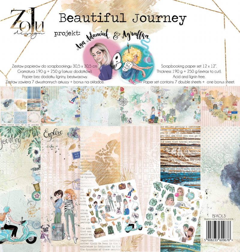 Beautiful Journey Zestaw - ZoJu Design 30,5 x 30,5 cm