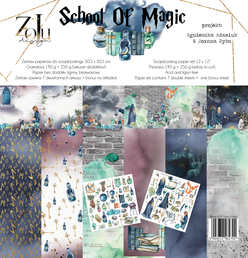 School of Magic Zestaw - ZoJu Design 30,5 x 30,5 cm