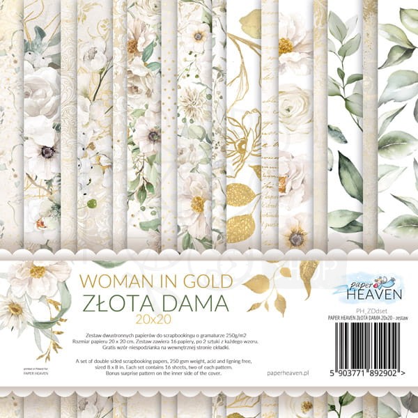 Złota dama Zestaw - Paper Heaven 30,5x30,5 cm
